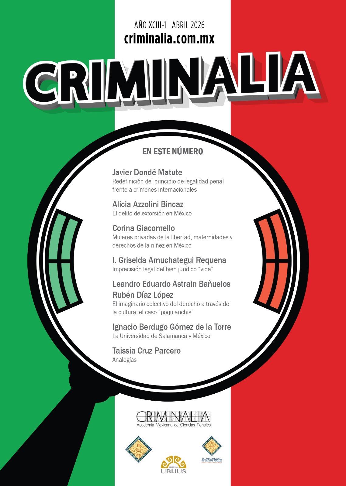 Revista Criminalia Vol. 92 Núm. 3