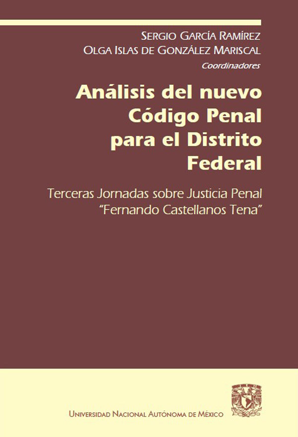Análisis del nuevo Código Penal para el Distrito Federal UNAM
